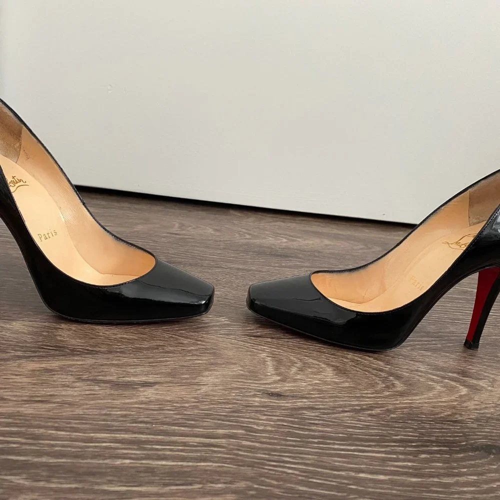Christian Louboutin Black 100 Particule Pumps/Heels - Picture 6 of 11